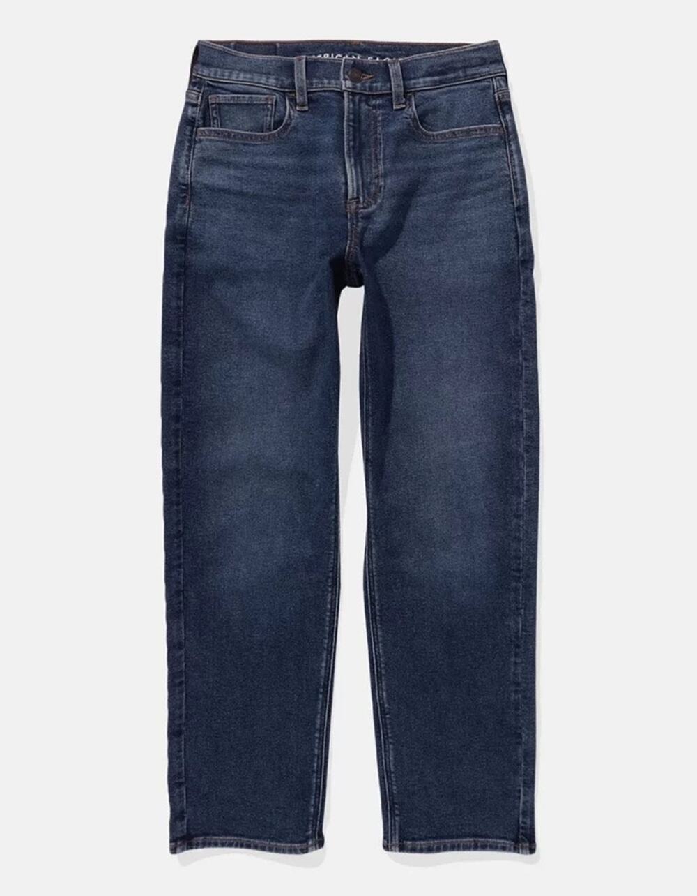 American Eagle Stretch Super High-Waisted Ankle Straight Jean - Dark Wash - 18